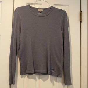 Burberry cotton & cashmere long sleeve shirt.